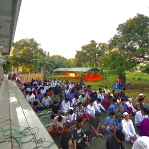 Suasana Solat Idul Adha di Desa Buluh Bangkalan